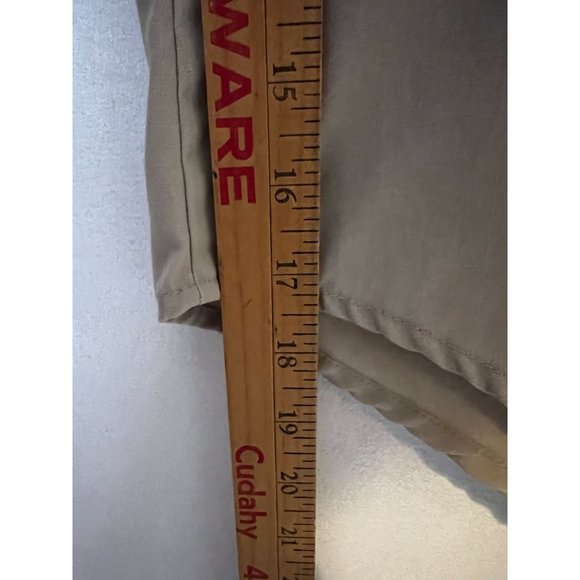 Vintage Avis Sports Hunting Safari Shooting Duck Shirt Khaki Button Up Mens - Picture 7 of 10